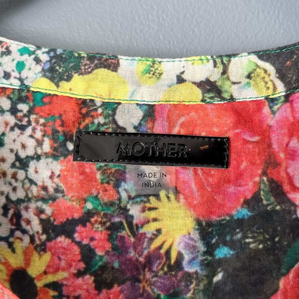 Mother The Slow Ride Shirt Dress in Pretty As A Picture Floral Print - Picture 9 of 13